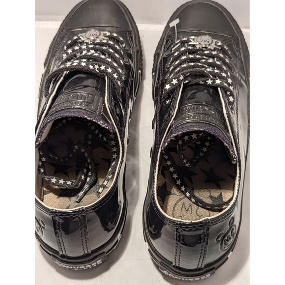 Converse Chuck Taylor Miley Cyrus Black Patent “Mickey “Low Top 6.5 Women Shoes - Picture 7 of 10
